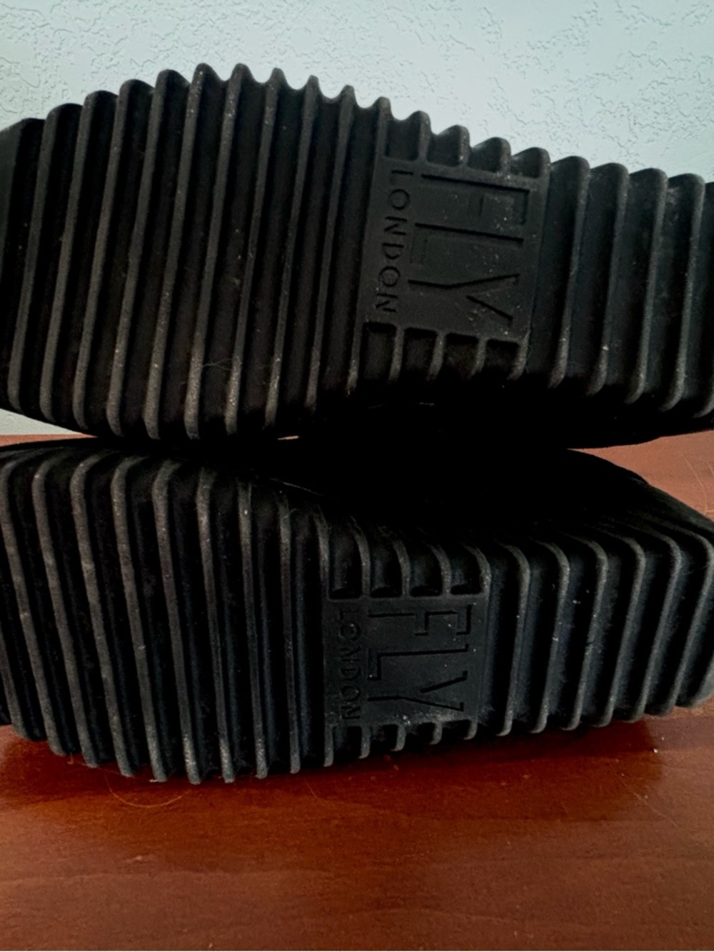 Fly London Black Suede Wedge Ankle Booties - Picture 5 of 6